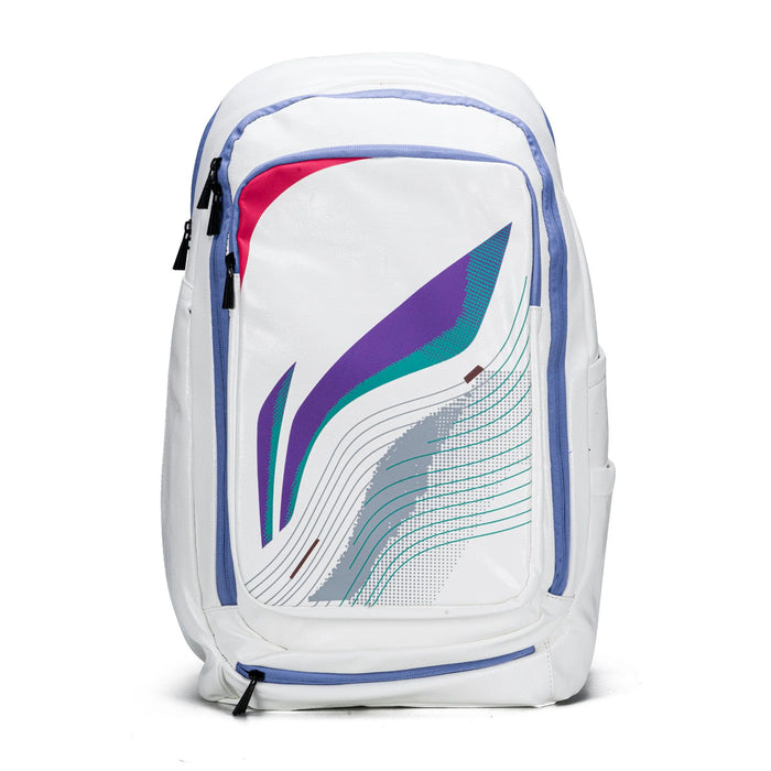 Li-Ning Velocity Backpack - White (with Shoe Compartment) 1