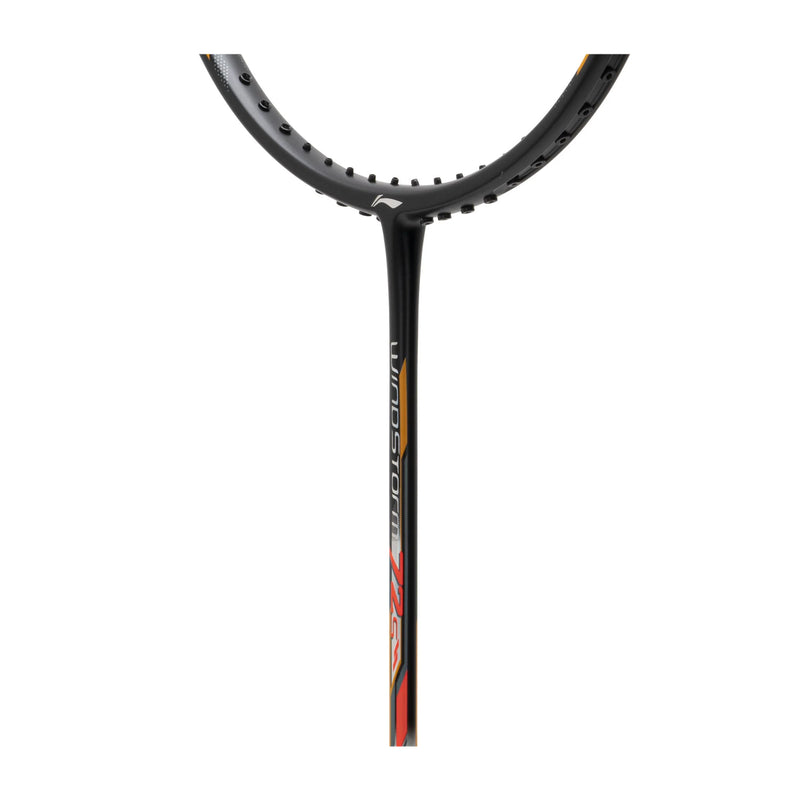 Li-Ning Windstorm 72 S Badminton Racket (Black/White/Orange) 4