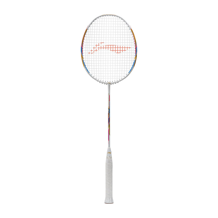 Li-Ning Windstorm 72 S Badminton Racket (White/Gold/Blue) 1