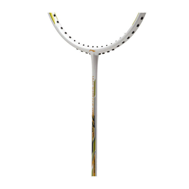 Li-Ning Windstorm 72 S Badminton Racket (White/Gold/Lime) 4
