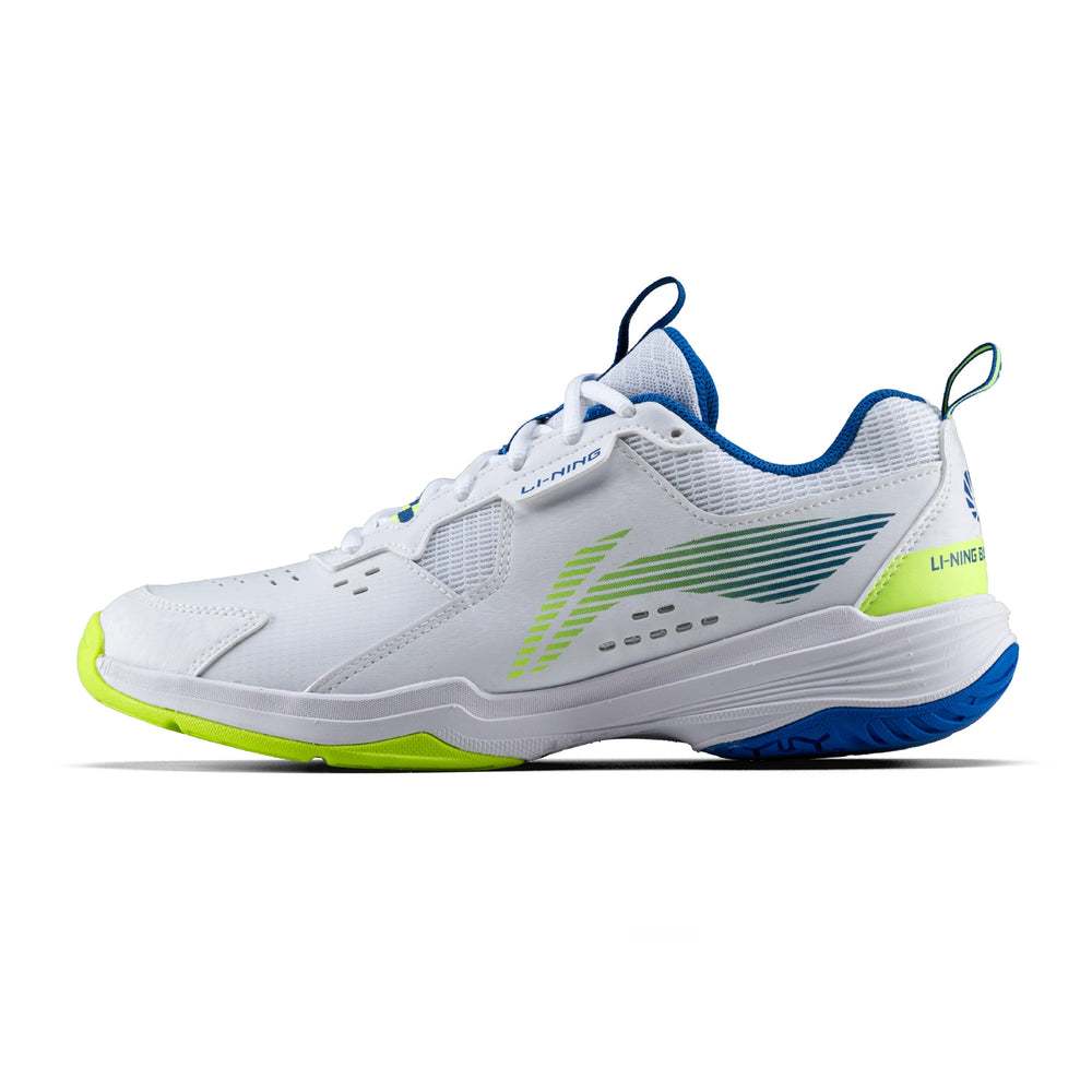 Li-Ning All Round Badminton Shoes (Standard White/Neon Olivine)