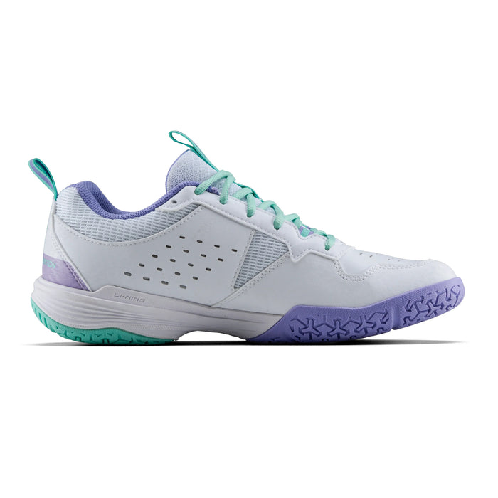 Li-Ning All Round Badminton Shoes (Standard White/Violet Tulip) 2