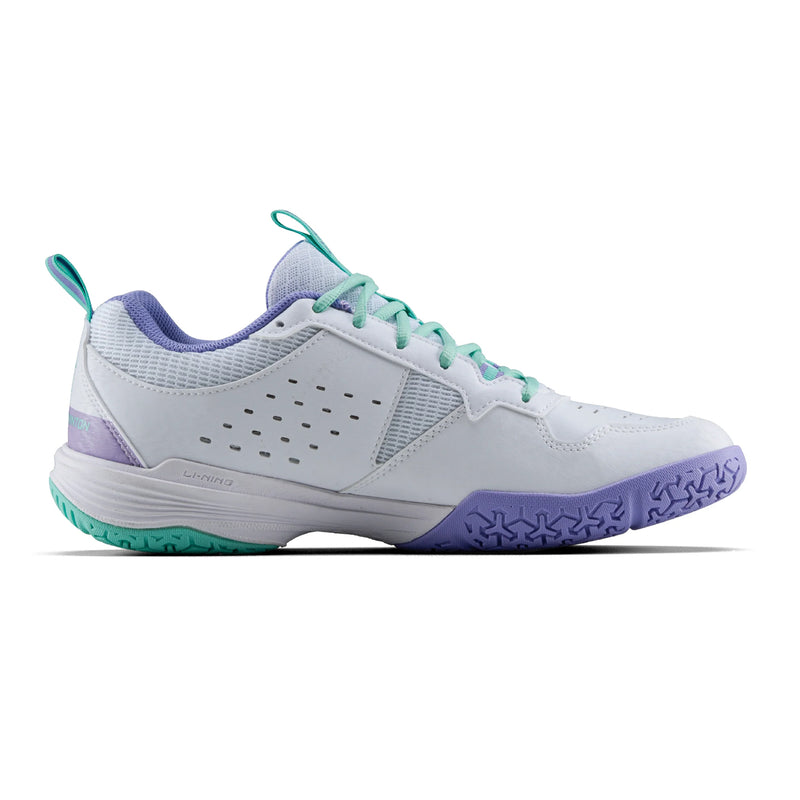 Li-Ning All Round Badminton Shoes (Standard White/Violet Tulip) 2