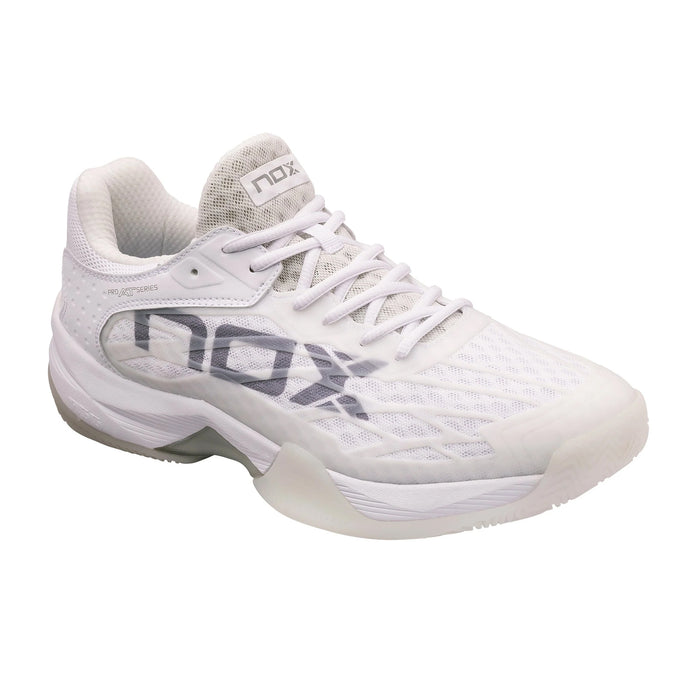 NOX AT10 Limited Edition Padel Shoes (White/Grey) 2