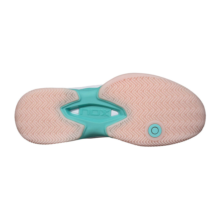 NOX AT10 Limited Edition Padel Shoes for Women (White/Potpurri) 5