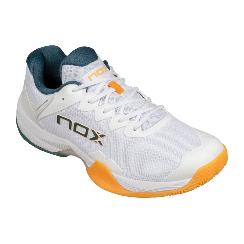 NOX ML10 Hexa Padel Shoes (White/Apricot) 2