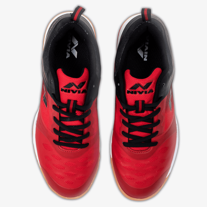 Nivia Hy-Court 2.0 Badminton Shoes (Red) 3