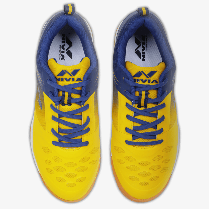 Nivia Hy-Court 2.0 Badminton Shoes (Yellow) 5