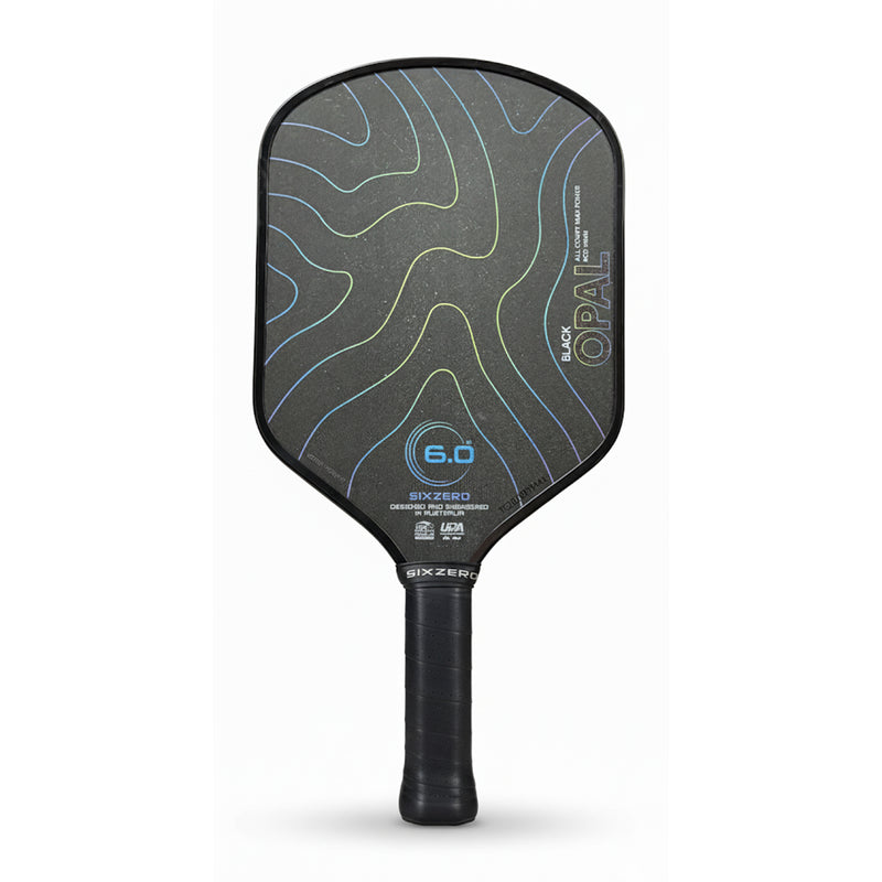Six Zero Black Opal Pickleball Paddle (14mm) 1