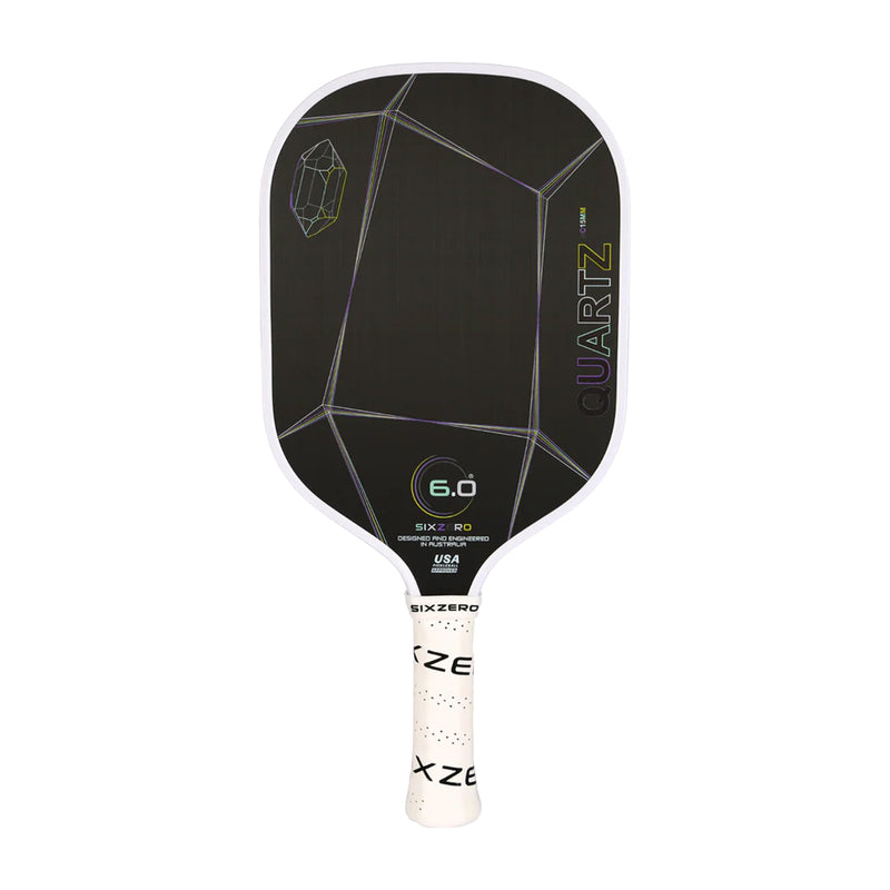 Six Zero Quartz Pickleball Paddle (15mm) - White 1