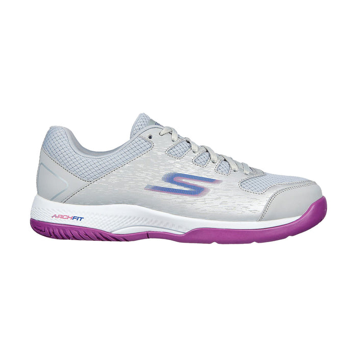 Skechers Viper Court Pickleball Shoes for Women (Gray/Purple) 2