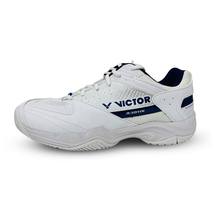 Victor A301 IN Badminton Shoes (White) 1