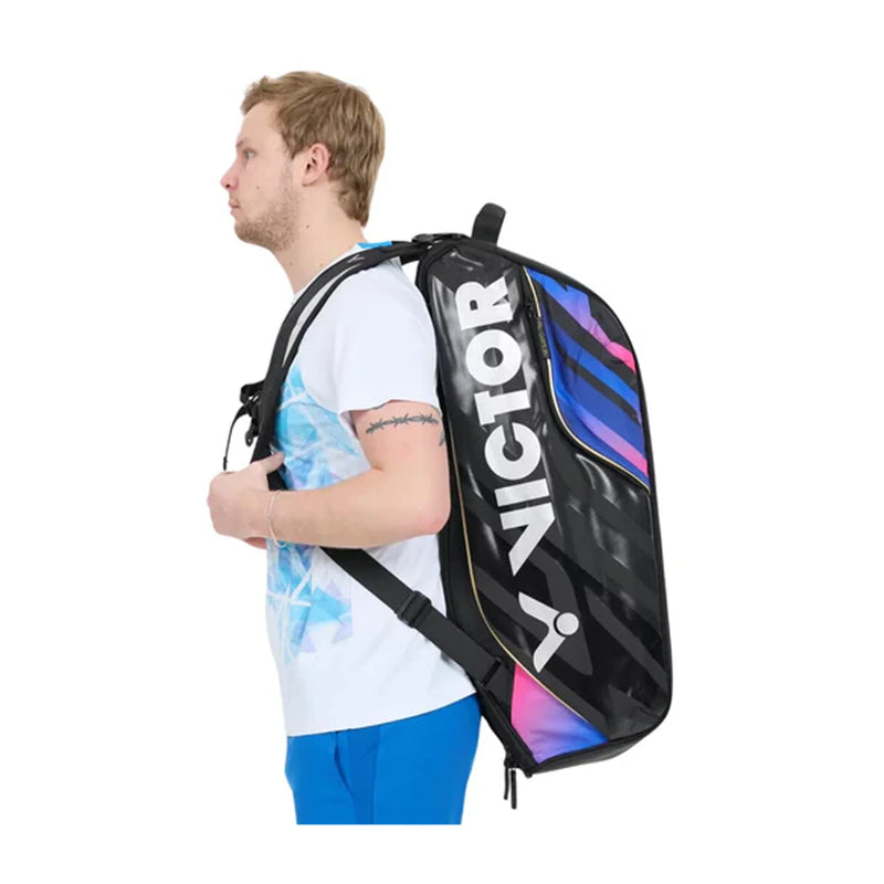 Victor BR9213 Badminton Kitbag (Black/Purple) 2