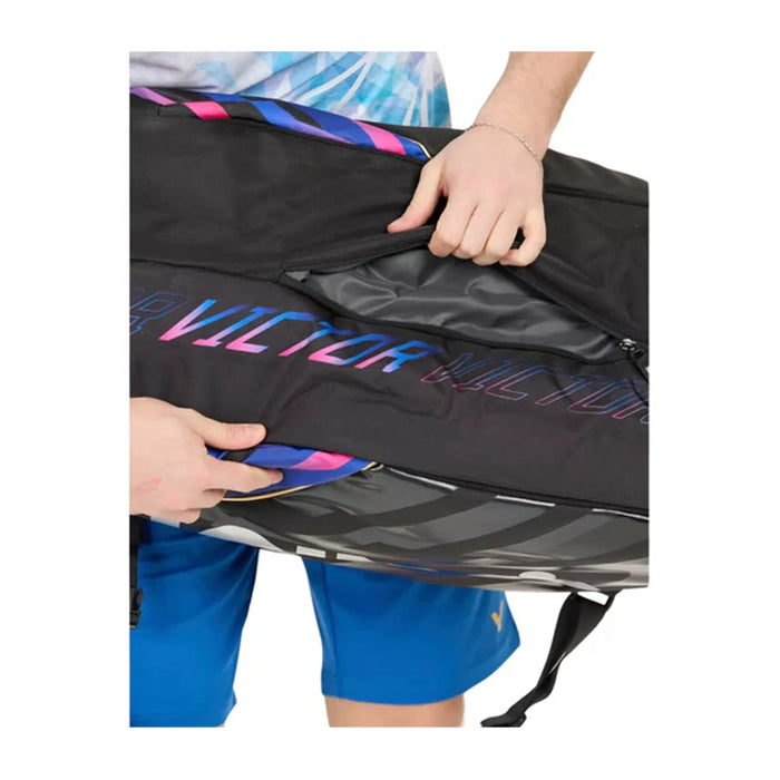 Victor BR9213 Badminton Kitbag (Black/Purple) 4