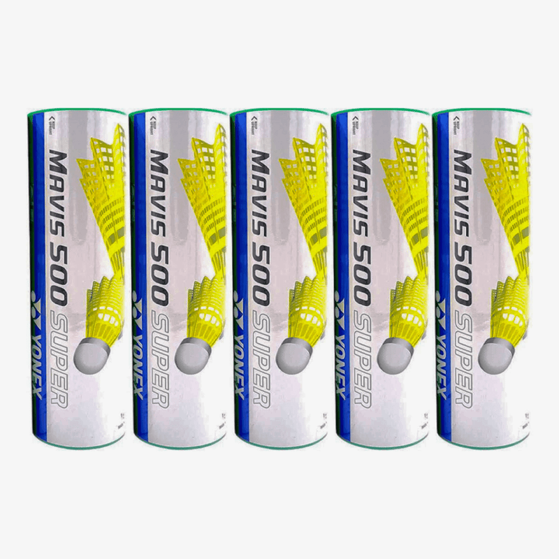 Yonex Mavis 500 Super Badminton Nylon Shuttlecock (Pack of 5) 1