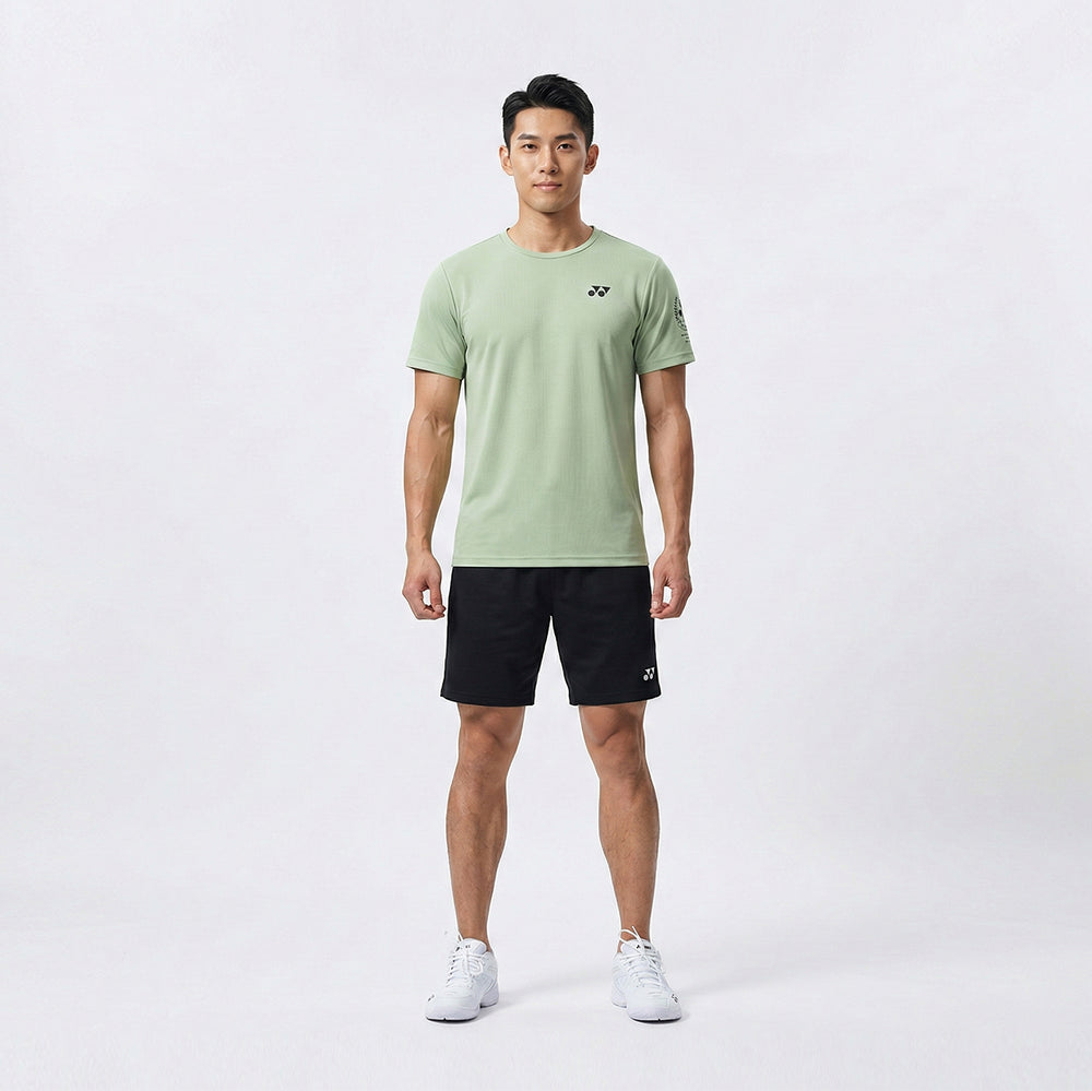 Yonex 2620 Men Round Next Badminton Tshirt (Laurel Green)