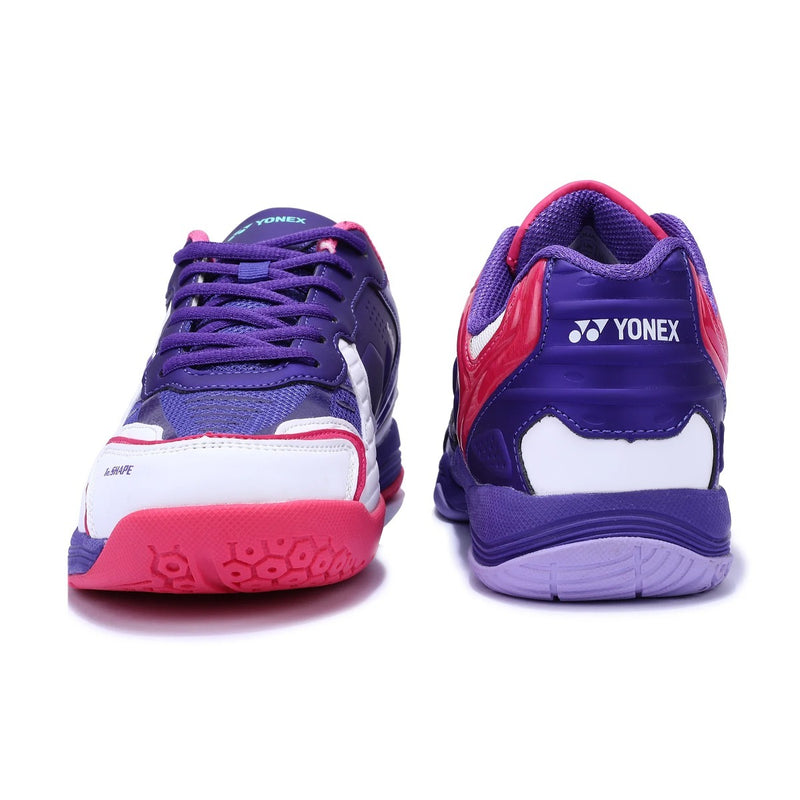 Yonex Dual Badminton Shoes (White/Purple Velvet/Bright Orchid) 4