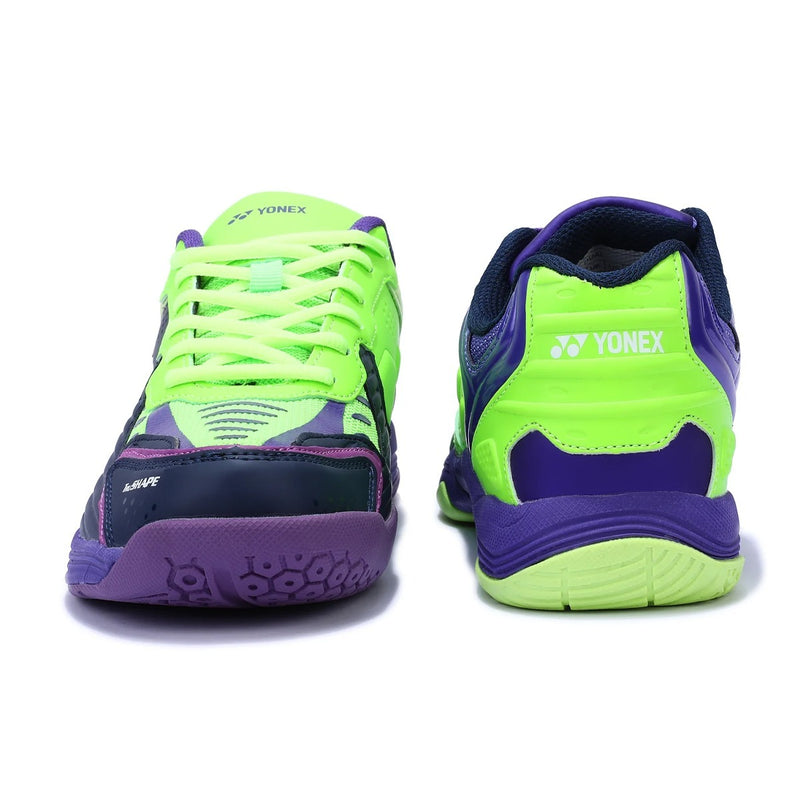 Yonex Dual Badminton Shoes (Maritime Blue/Neon Lime/Electric Purple) 4