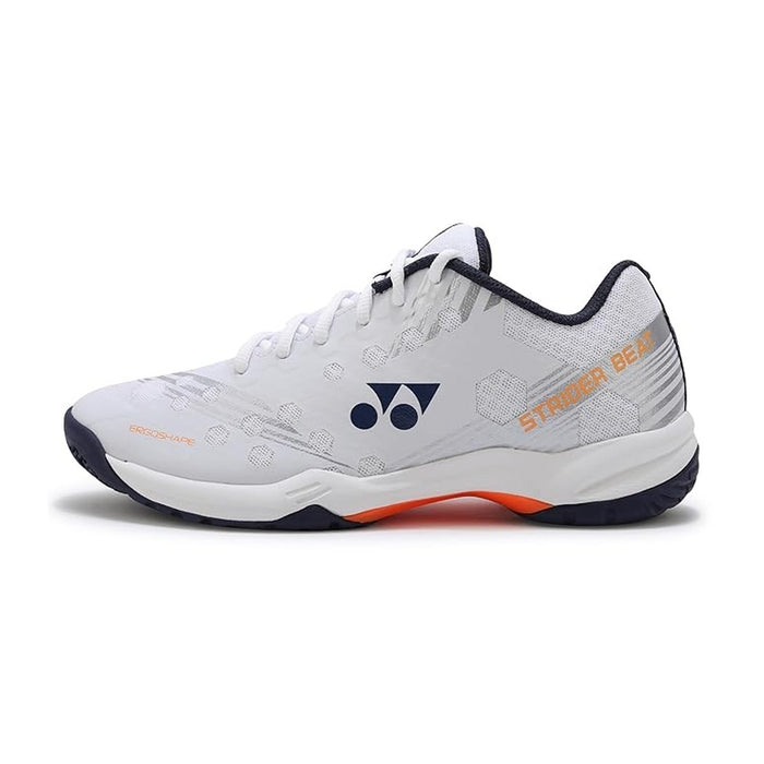 Yonex Power Cushion SHB Strider Beat Badminton Shoes (White/Orange) 2