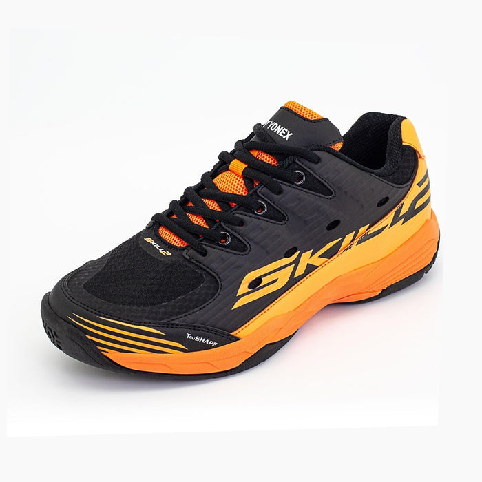 Yonex Tour Skill 2 Badminton Shoes (Black/Termaric) 2