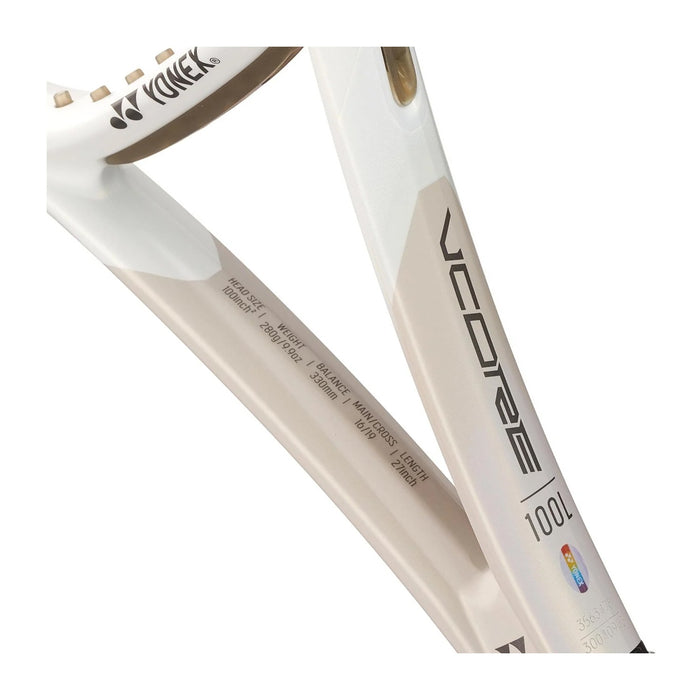 Yonex Vcore 100L Tennis Racquet (Sand Beige) 8