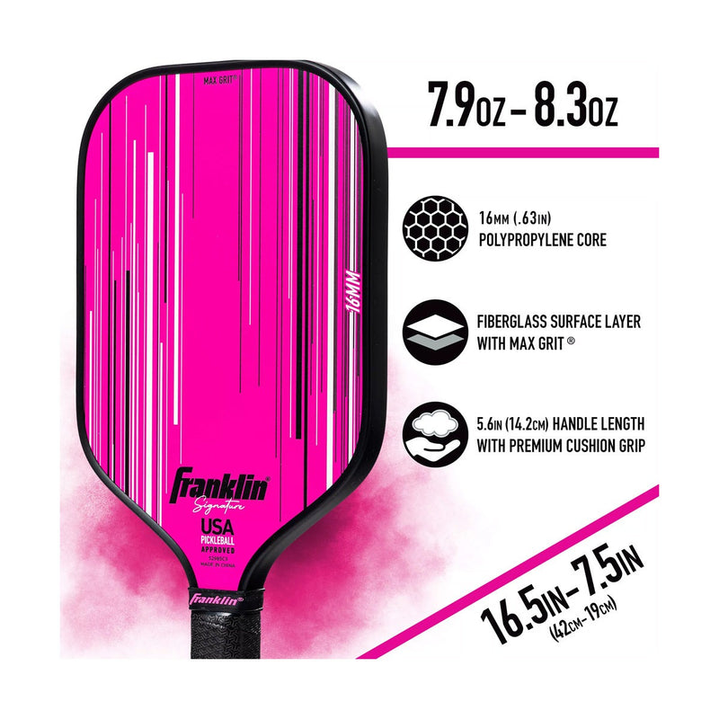 Franklin Signature Pro Pickleball Paddle (Pink) - 16 mm 5