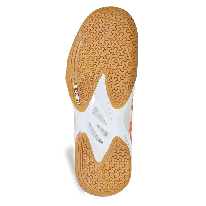 Babolat Shadow Tour 4 Badminton Shoes (White/Light Grey) 4