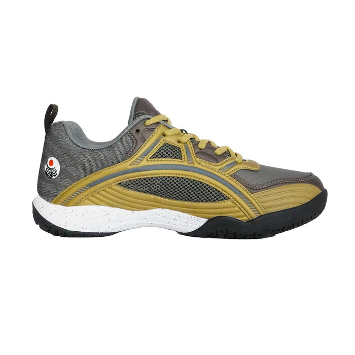 YONEX Tokyo Ultima Badminton Shoes for Men (Dark Brown/Bright Gold) 2