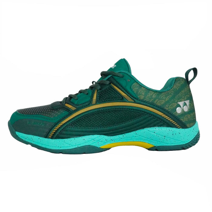 YONEX Tokyo Ultima Badminton Shoes for Men (Posy Green/Bright Gold) 1
