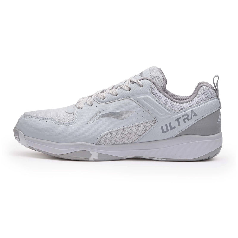 Li-Ning Ultra Speed Badminton Shoes (White/Grey) 1