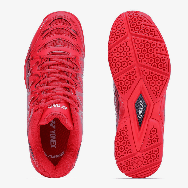 YONEX Dominant Badminton Shoes (Warm Red/ Black) 6