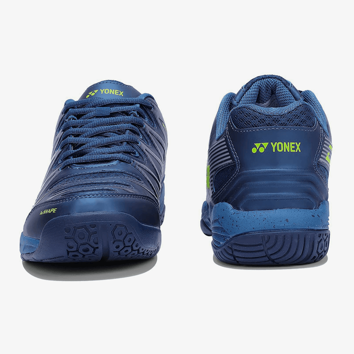 YONEX Dominant Badminton Shoes (Blue/ Silver/ Volt) 5