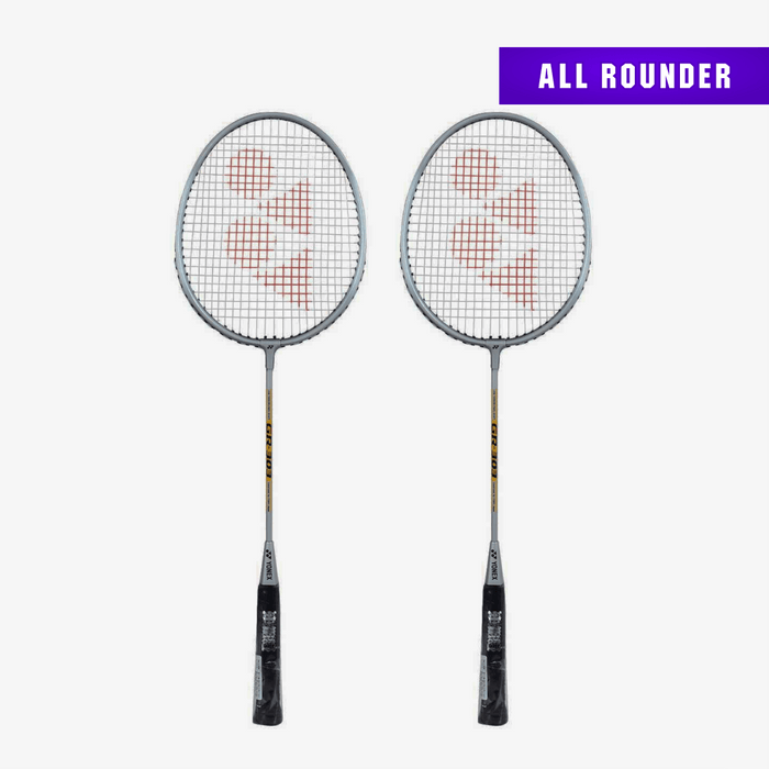 YONEX GR303 Badminton Racket (Set of 2) Silver 1