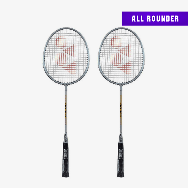 YONEX GR303 Badminton Racket (Set of 2) Silver 1