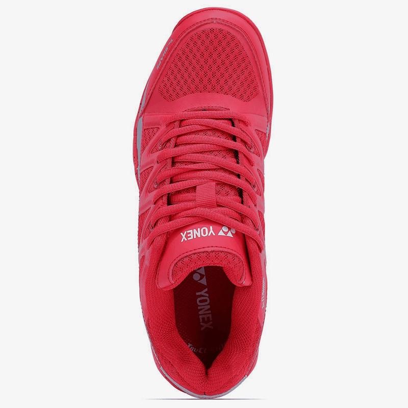 YONEX Skill Badminton Shoes (Red/ Silver) 7