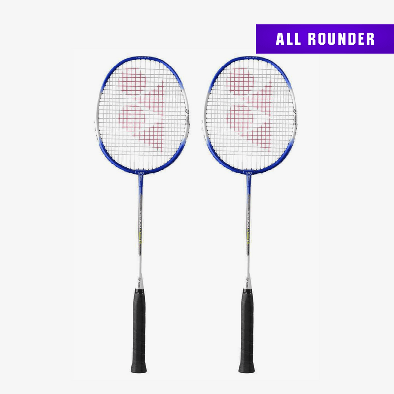 YONEX ZR 100 Strung Badminton Racket (Set of 2) Blue 1