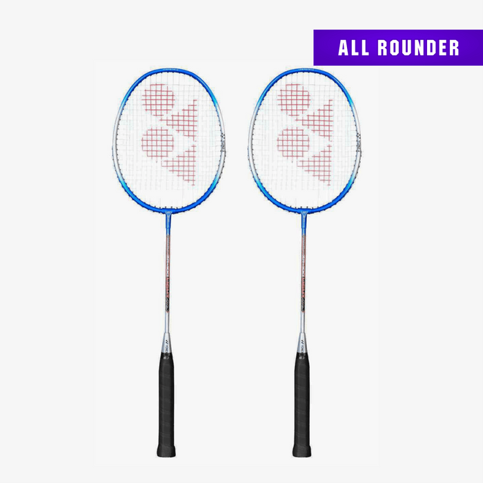 YONEX ZR 100 Strung Badminton Racket (Set of 2) Light blue 1