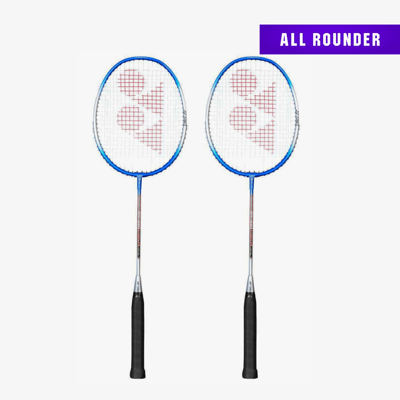 YONEX ZR 100 Strung Badminton Racket (Set of 2) Light blue 1