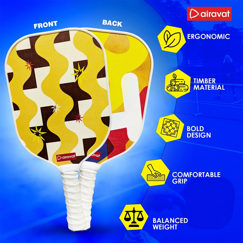 Airavat Blast Wooden Pickleball Paddle 4