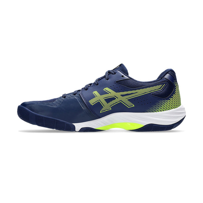 Asics Blade FF Badminton Shoes (Blue Expanse/Safety Yellow) 2