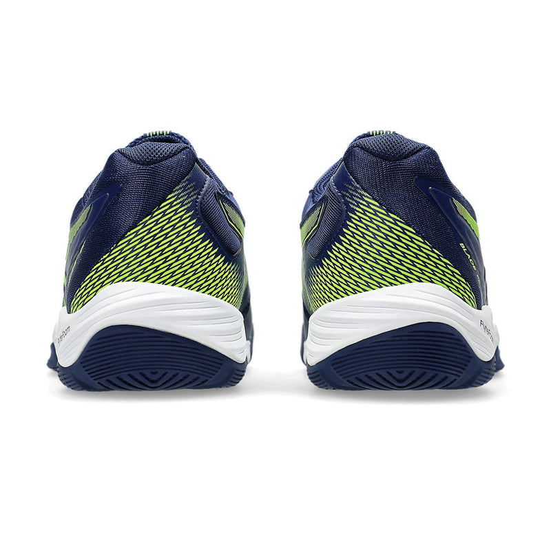 Asics Blade FF Badminton Shoes (Blue Expanse/Safety Yellow) 5