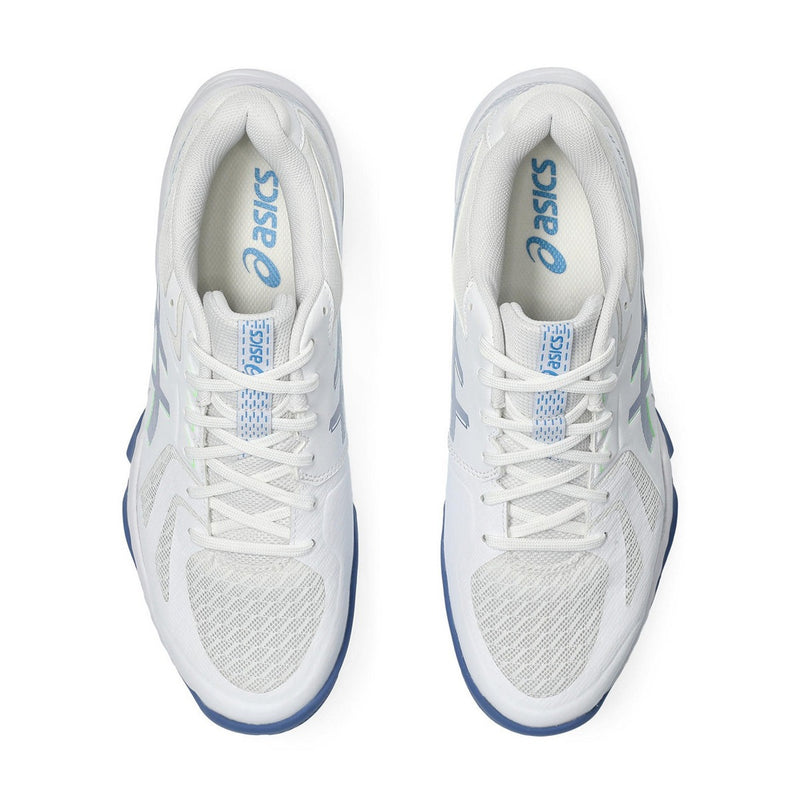 Asics Blade FF Badminton Shoes (White/Denim Blue) 6