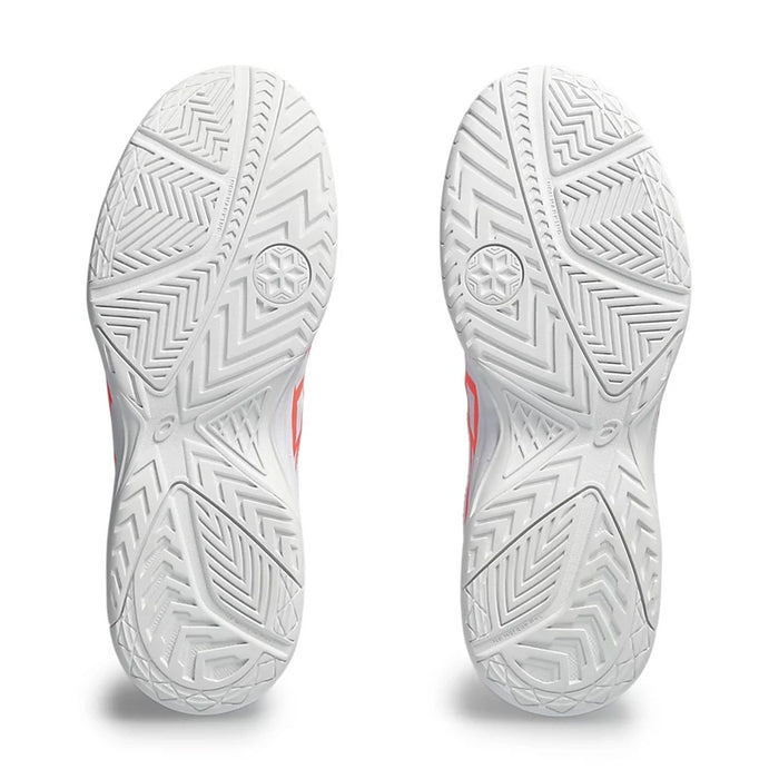 Asics Court Slide 3 Tennis Shoes (White/Sun Coral) 7