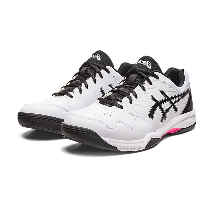 Asics Gel Dedicate 7 Tennis Shoes (White/Hot Pink) 3