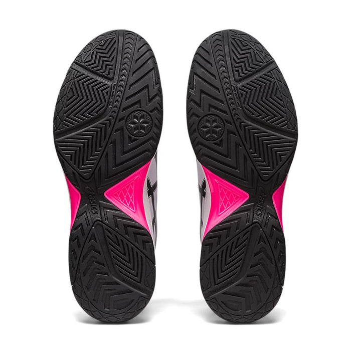 Asics Gel Dedicate 7 Tennis Shoes (White/Hot Pink) 7