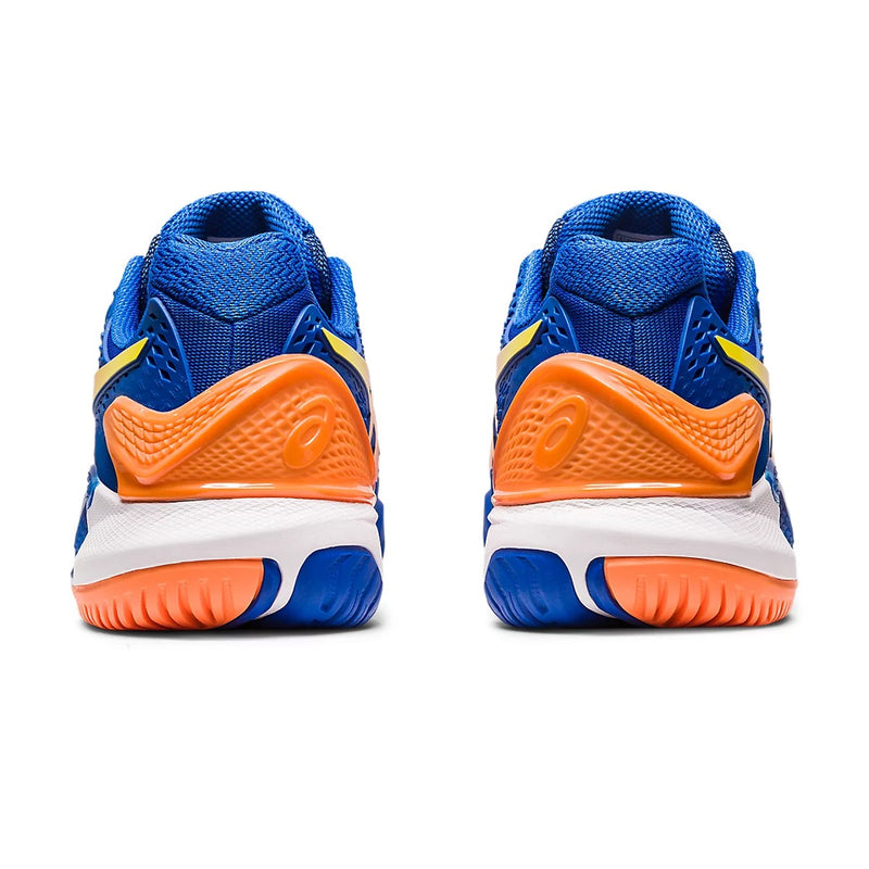 Asics Gel Resolution 9 Tennis Shoes (Tuna Blue/Sun Peach) 5