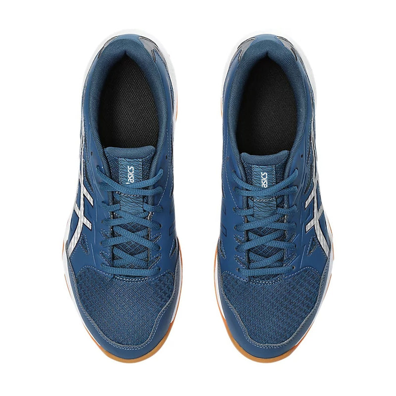 Asics Gel Rocket 11 Badminton Shoes (Mako Blue/Pure Silver) 6