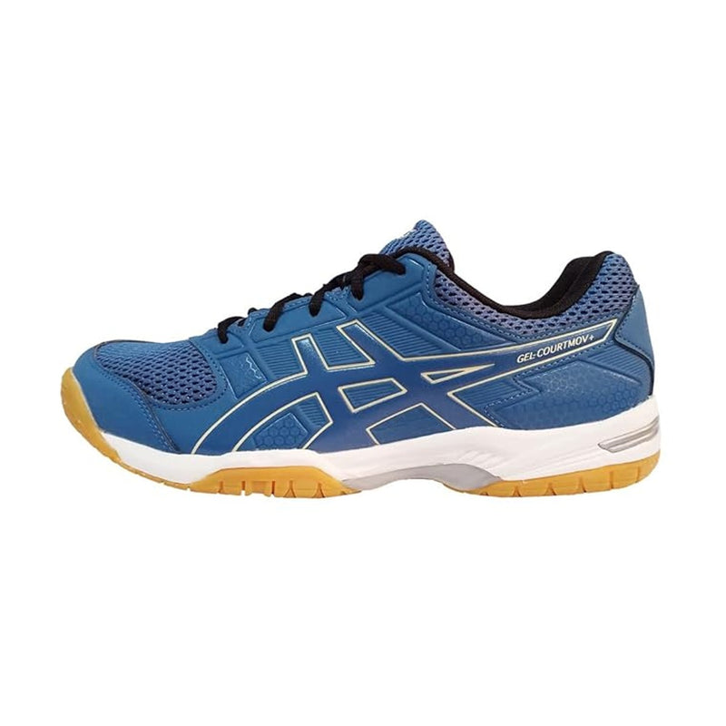 Asics Gel CourtMov+ Badminton Shoes (Azure/Butter) 2