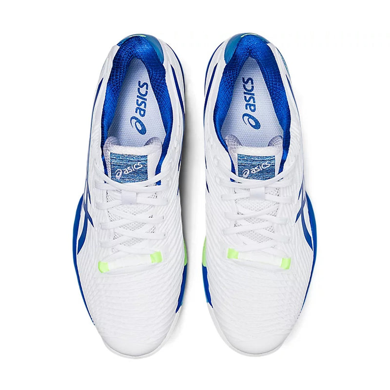 Asics Solution Speed FF 2 Tennis Shoes (White/Tuna Blue) 6