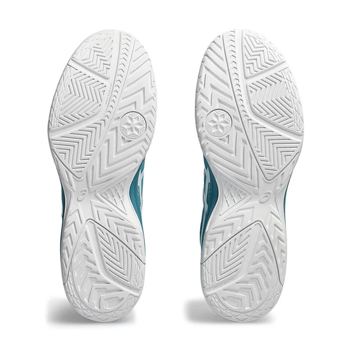 Asics Upcourt 5 Badminton Shoes (Blue Teal/White) 7